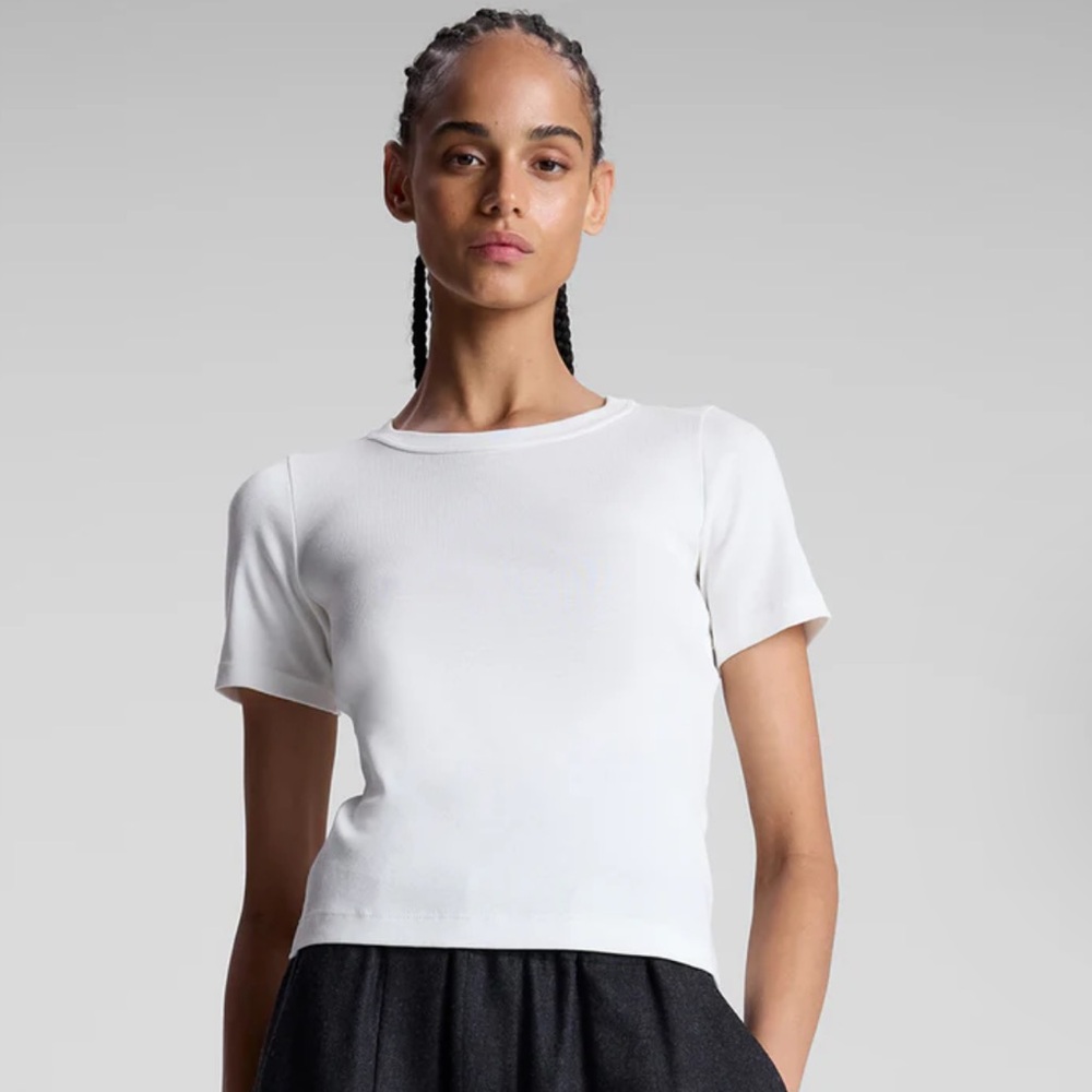 A.L.C. Paloma Cotton Rib Baby Tee $98